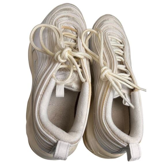 Nike Women's Air Max 97 Triple White Shoes Sneakers Size 9 DH8016-100 Athleisure - Picture 14 of 15